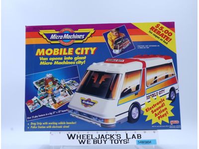 #7448 Mobile City Van Playset Micro Machines 1991 Galoob NEW MIB