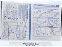 Cobra Hammerhead 1990 ORIGINAL Instructions/ Blueprints G.I. Joe Action Figure