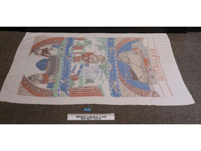Star Wars ROTJ Beach Towel 56 x 30 Jabba Ewoks R2-D2 Rebo Band