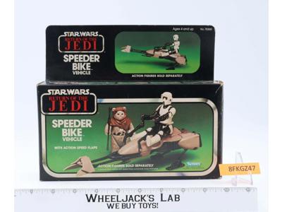 Speeder Bike 100% Complete W/Box Star Wars ROTJ 1983 Kenner Vehicle
