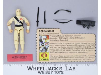 Storm Shadow V1 100% Complete G.I. Joe 1984 Hasbro Vintage Action Figure