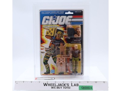 Salvo AFA GRADED 80 80/80/85 GI Joe 34-Back 1990 Hasbro Figure NEW SEALED