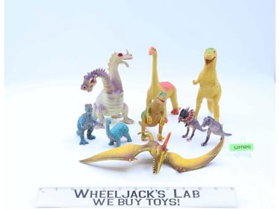 Lot of 9 Mythical Creatures / Dinosaurs 1980's Imperial Toys Action Figures