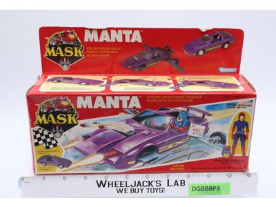 Manta W/ Vanessa Warfield 100% Complete MASK M.A.S.K.1985 Kenner Action Vehicle