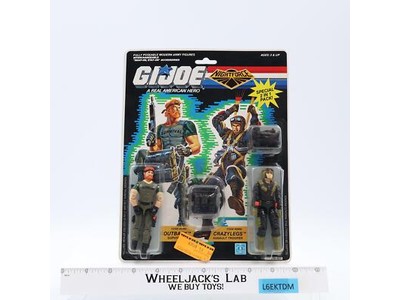 Night Force Outback Crazylegs GI Joe 1988 Hasbro Vintage Figure NEW MOSC