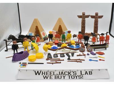 Lot of Playmobil Indians Construction City Horses Knights Figures & Accessories