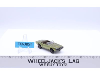 Custom Firebird Olive 1968 Hot Wheels Mattel Vintage Redline RL WITH DOOR LINES