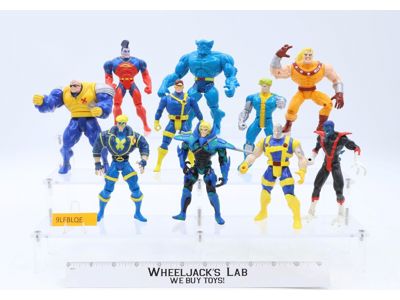 Lot of 10 Marvel Comics Action Figures + Accessories 1990s ToyBiz
