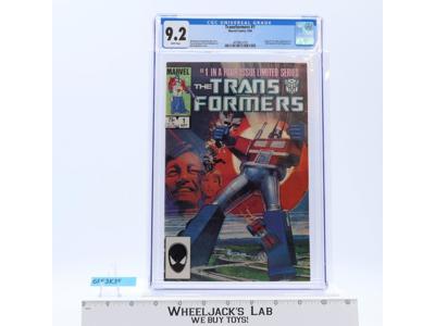 Transformers CGC GRADED 9.2 Off-White Pages Marvel Comic #1 Sept. 9/84