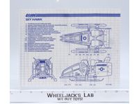 Sky Patrol Sky Hawk 1989 ORIGINAL Instructions / Blueprints G.I. Joe Hasbro