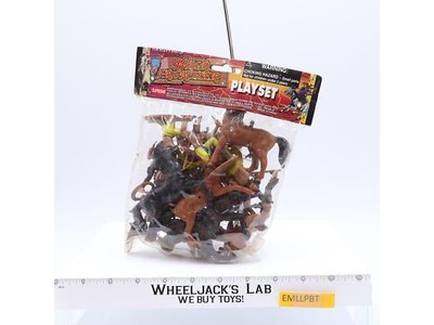 20Pc Wild Frontier Indians & Horses Supreme Toy Soldiers NEW SEALED