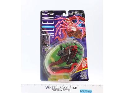 Queen Face Hugger Alien W/Comic Aliens 1992 Kenner Action Figure MINT