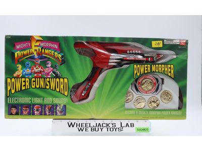 Power Gun/Sword + Power Morpher Mighty Morphin Power Rangers 1993 Bandai