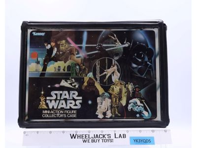 Star Wars Vinyl Collector's Case W/ Insert & Stickers 1977 Kenner Carry Case