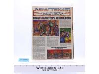 New Texas Daily News Toy Comic Insert & Poster BraveStarr 1986 Filmation Mattel