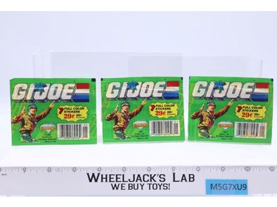 G.I. Joe Diamond Sealed Sticker Pack x3 1987 21 Stickers Hasbro Vintage Figure