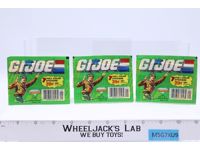 G.I. Joe Diamond Sealed Sticker Pack x3 1987 21 Stickers Hasbro Vintage Figure