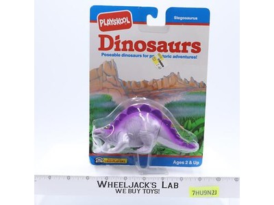 Stegosaurus Playskool Dinosaurs 1991 Poseable Action Figure NEW MOSC SEALED NOS