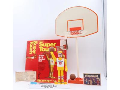 Super Touch Basketball 100% Compete Super Jock 1976 Schaper Kicker Toy Game