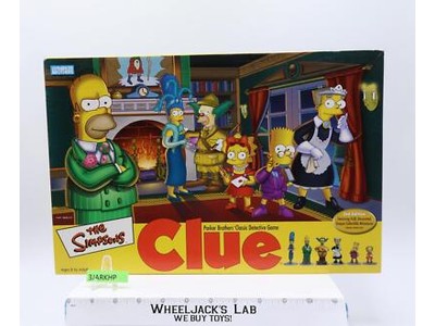 The Simpsons CLUE 2rd Edition Complete Parker Brothers Board Game