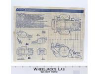 Arctic Blast 1989 ORIGINAL Instructions/Blueprints G.I. Joe Hasbro Action Figure