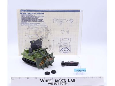 Bomb Disposal 100% Complete GI Joe 1985 Hasbro Action Figure Vehicle