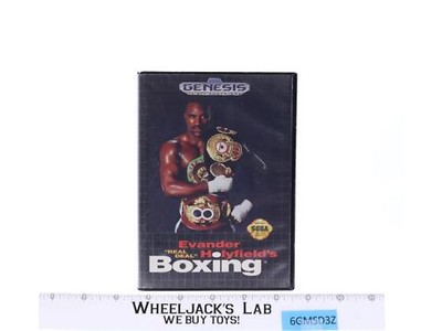 Evander Holyfield's Boxing SEGA Genesis 1992 Cartridge Case & Instructions