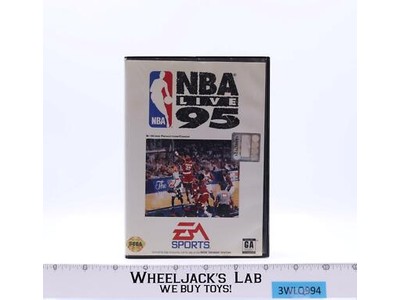 NBA Live 95 SEGA Genesis 1994 Cartridge Case & Instructions Vintage