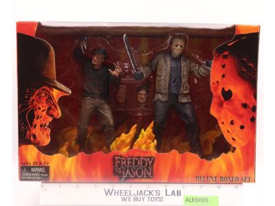 Freddy vs Jason Deluxe Boxed Set 2004 Reel Toys 8" Action Figures NEW SEALED