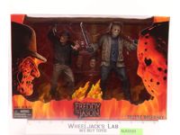 Freddy vs Jason Deluxe Boxed Set 2004 Reel Toys 8" Action Figures NEW SEALED