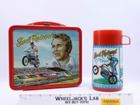 Evel Knievel Metal Lunch Box W/ Thermos Mug 1974 Aladdin Ind. Vintage