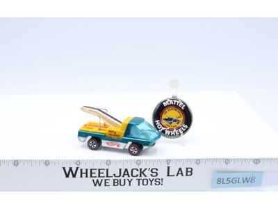 The Heavyweights Tow Truck Aqua Teal Hot Wheels 1969 Mattel Redline RL w/ Button