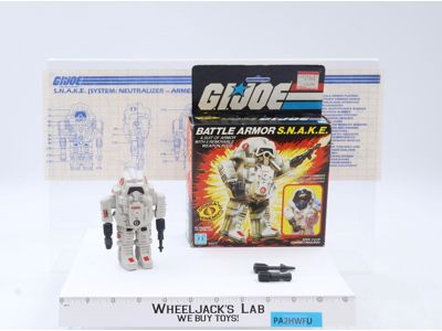 Battle Armor S.N.A.K.E. 100% Complete W/ Box GI Joe 1983 Hasbro Action Figure