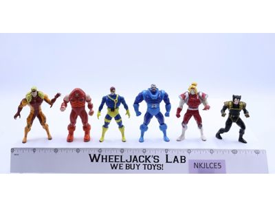 Lot of 6 Marvel Comics Die Cast Action Figures 1990s ToyBiz