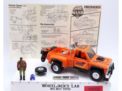 Firecracker W/Hondo MacLean 100% Complete MASK M.A.S.K. 1985 Vintage Vehicle