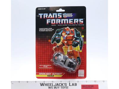 Sizzle 100% Complete W/CARDBACK & BUBBLE MOSC G1 Transformers Vintage