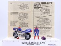 Bullet Motorcycle W/Ali Bombay 100% Complete 1987 M.A.S.K. Kenner Vintage