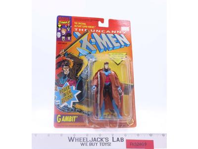 Gambit 100% Complete W/ CARD & BUBBLE The Uncanny X-Men 1992 ToyBiz Vintage