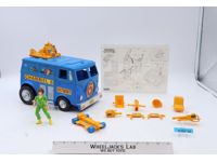 Channel 6 News Van W/ April 100% Complete TMNT 1992 Playmates Action Figure