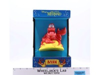 Sebastian Vinyl Coin Bank W/ Stopper The Little Mermaid Vintage Disney NEW MISB