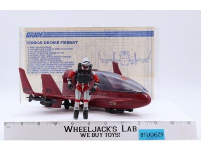 Cobra Firebat W/ A.V.A.C. 100% Complete GI Joe 1986 Hasbro Action Figure Vehicle
