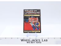 Optimus Prime Action Figure Instruction Manual Booklet 1985 G1 Transformers