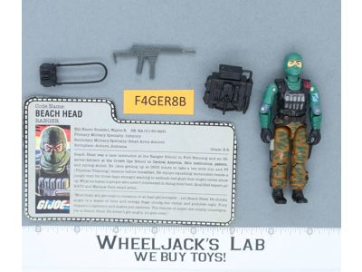 Beach Head V1 100% Complete G.I. Joe 1986 Hasbro Vintage Action Figure