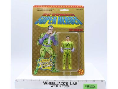 The Riddler RIDDLES & CLUES Super Heroes DC Comics 1989 MOSC Vintage Toybiz