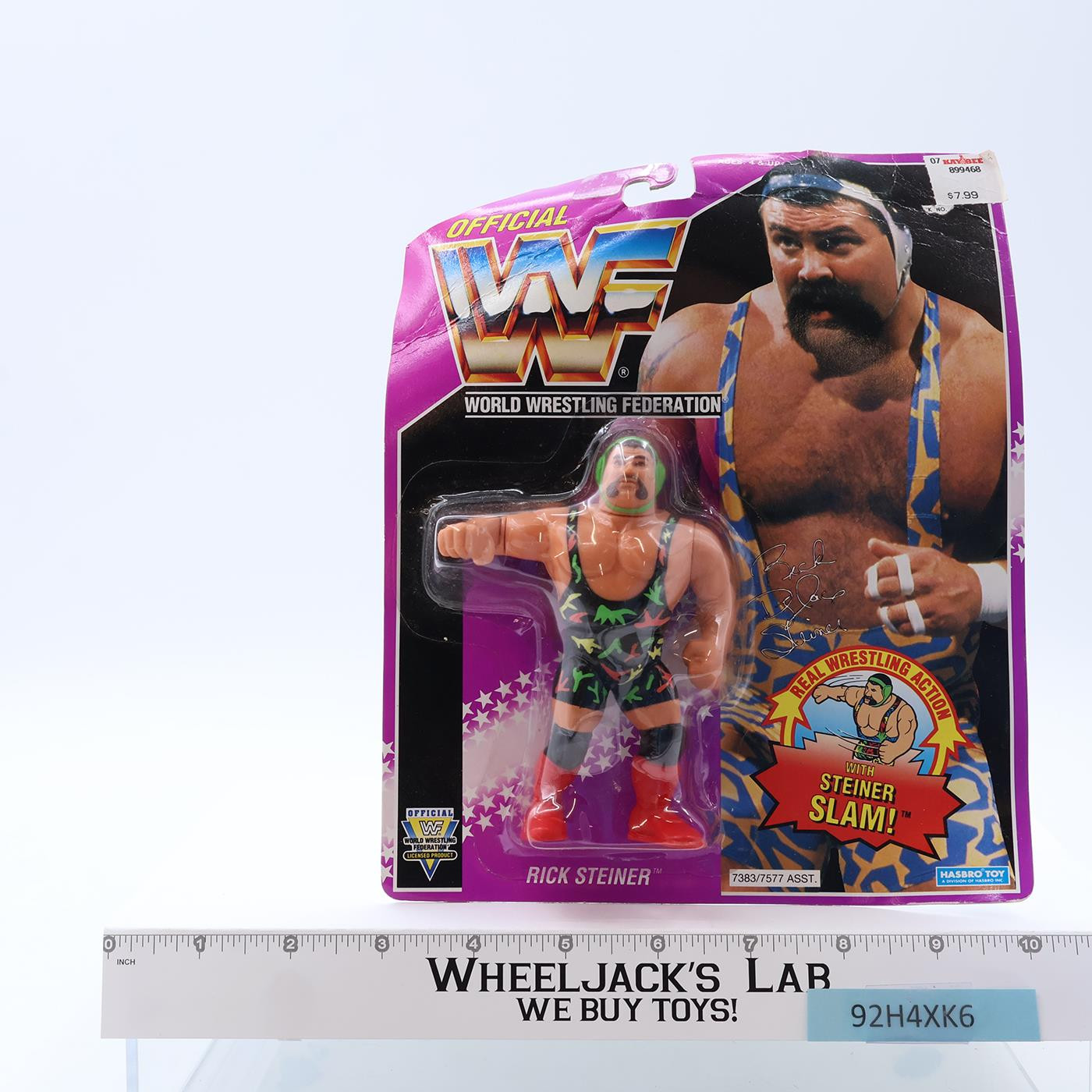 Rick Steiner Series 9 WWF Wrestling 1993 Hasbro Action Figure NEW MOSC SEALED