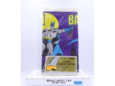Batman Party Tablecloth DC Comics 1982 Unique Party Supplies NEW SEALED