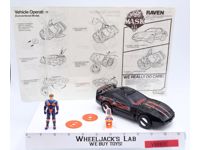 Raven W/Calhoun Burns 100% Complete 1986 MASK M.A.S.K. Kenner Action Figure