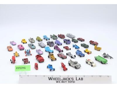 Lot of 42 Die Cast Metal Cars by Tootsietoys Vintage 1930-1980's Toy Cars
