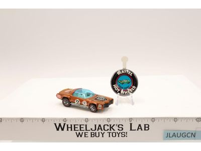Sugar Caddy Orange 1969 1971 Hot Wheels Mattel Vintage Redline RL w/ Button