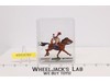 Soldier on Black Horse Elastolin by Preiser 2.5" NIB #6221 Made in Germany 40mm